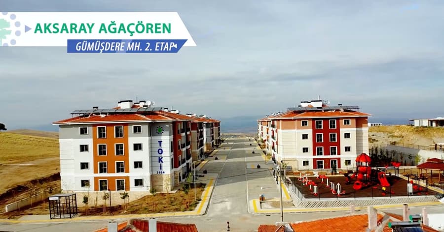 TOKİ sayesinde Ağaçören’de 129 aile ev sahibi oldu