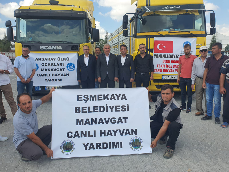 YANGIN BÖLGESİNE MHP’DEN YARDIM