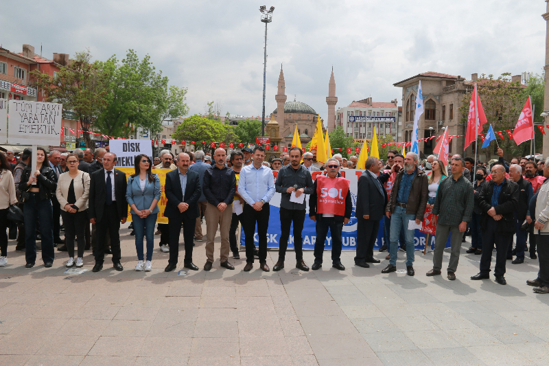 1 Mayıs İşçi Bayramı’nda Aksaray Meydanlara Döküldü