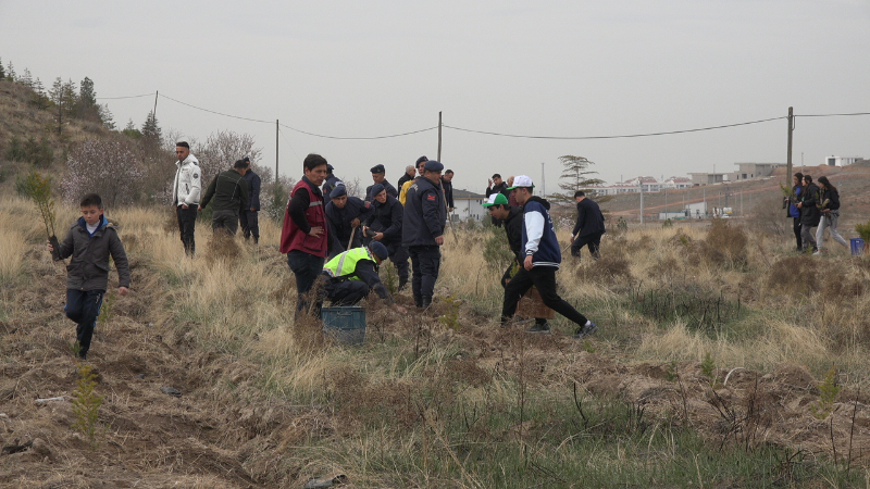 Depremzelerin Anısına 1500 Fidan Dikip Hatıra Ormanı Yaptılar