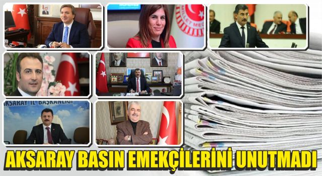 Aksaray Basın Emekçilerini Unutmadı