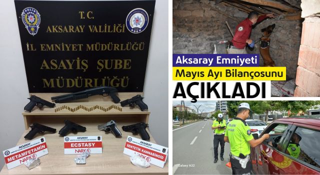 Aksaray Emniyeti Mayıs Ayı Bilançosunu Açıkladı