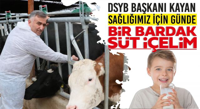 DSYB Başkanı Kayan: Sağlığımız İçin Günde Bir Bardak Süt İçelim