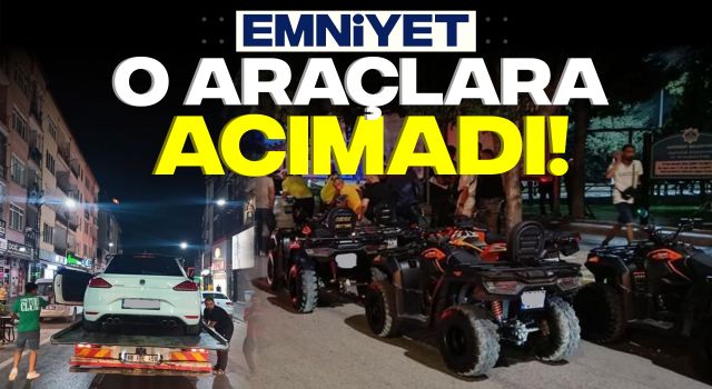 Emniyet O Araçlara Acımadı!