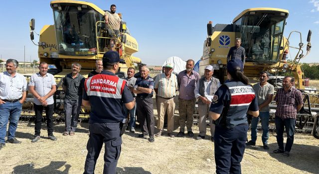 Jandarma Anız Yangınlarını Önlemek İçin Sahada