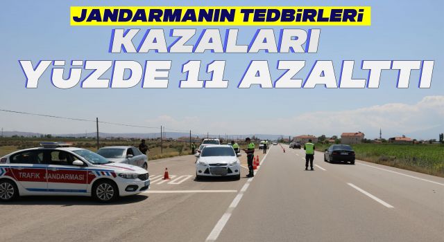 Jandarmanın Tedbirleri Kazaları Yüzde 11 Azalttı