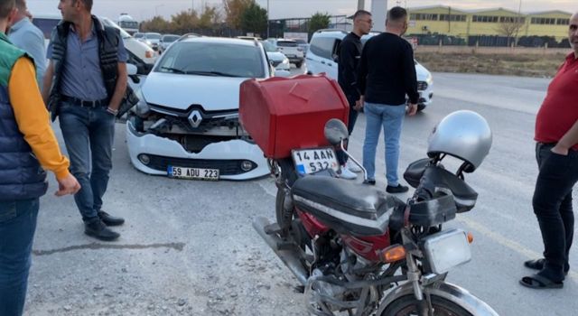 Sokaktan Çıkmak İsteyen Motosikletli Hastanelik Oldu