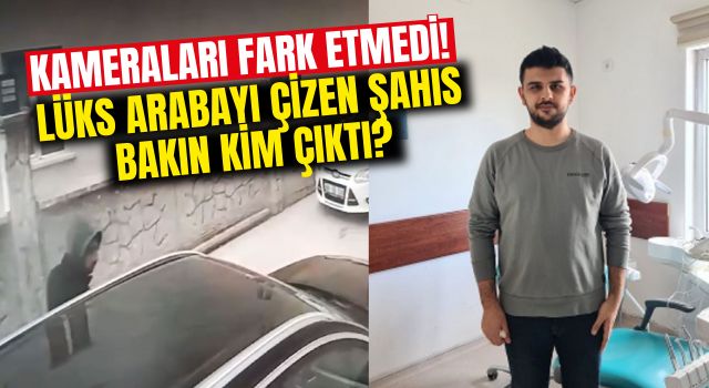 Kameraları Fark Etmedi! Lüks Arabayı Çizen Şahıs Bakın Kim Çıktı?