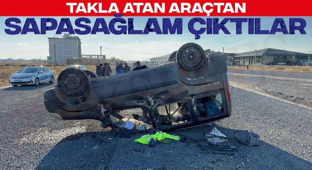 Takla Atan Araçtan Sapasağlam Çıktılar