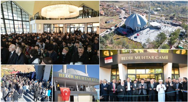 Bedir Muhtar Cami ve Külliyesi Cuma Namazı İle İbadete Açıldı