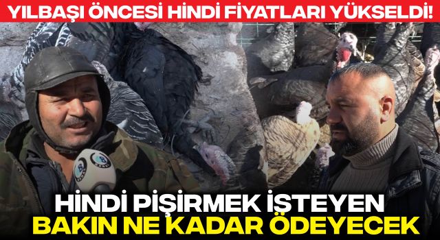 Yılbaşı Öncesi Hindi Fiyatları Yükseldi! Hindi Pişirmek İsteyen Bakın Ne Kadar Ödeyecek