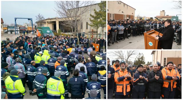 Başkan Dinçer, Belediye Personeline Beklenen Müjdeyi Verdi