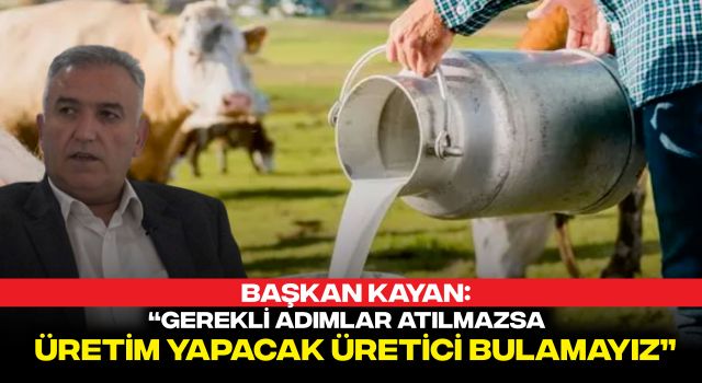 Başkan Kayan: “Gerekli Adımlar Atılmazsa Üretim Yapacak Üretici Bulamayız”