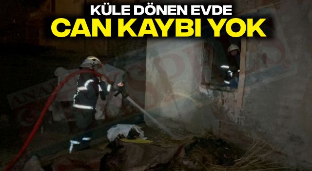 Küle Dönen Evde Can Kaybı Yok