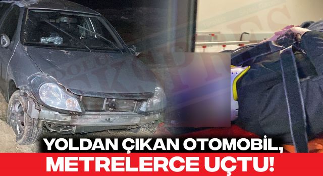 Yoldan Çıkan Otomobil, Metrelerce Uçtu!