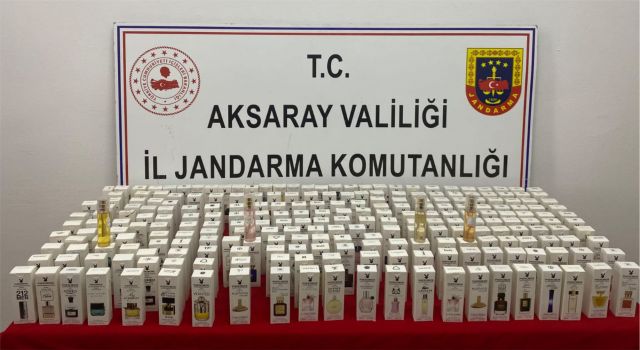 JANDARMADAN 1 MİLYON 250 BİN LİRALIK SAHTE PARFÜM OPERASYONU