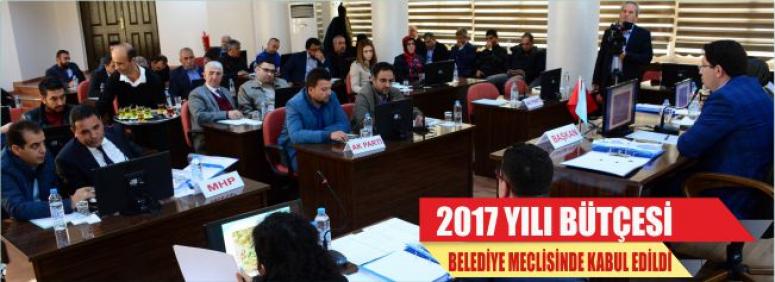 2017 Yılı Bütçesi Belediye Meclisinde Kabul Edildi