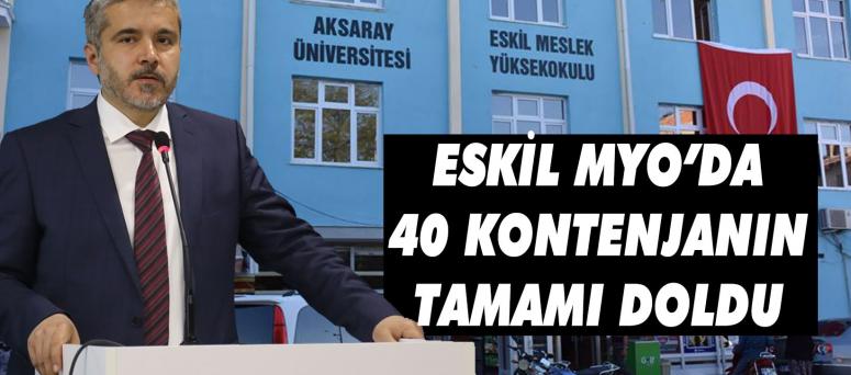 Eskil Myo’da 40 Kontenjanın Tamamı Doldu 