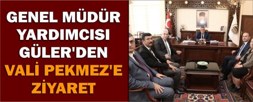 Genel Müdür Yardımcısı Güler’den Vali Pekmez’e Ziyaret