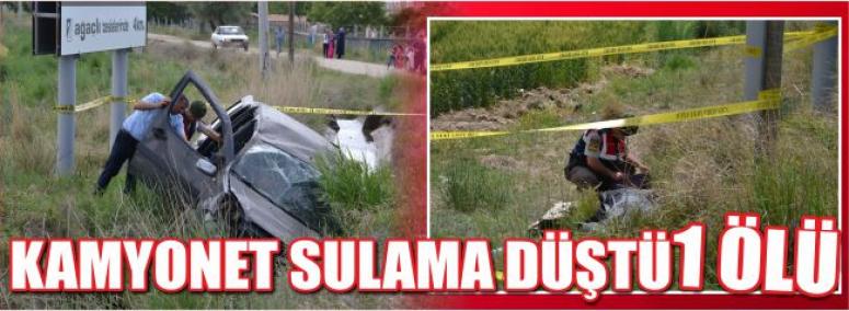 Kamyonet Sulama Düştü: 1 Ölü 