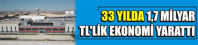 33 Yılda 1,7 Milyar Tl’lik Ekonomi Yarattı