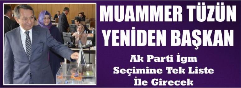 Muammer Tüzün Yeniden Başkan 