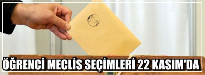 Öğrenci Meclis Seçimleri 22 Kasım’da