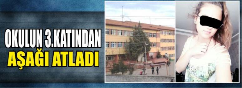 Okulun 3’üncü Katından Aşağı Atladı