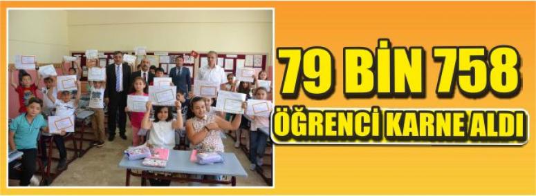 79 Bin 758 Öğrenci Karne Aldı