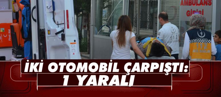 İki Otomobil Çarpıştı: 1 Yaralı