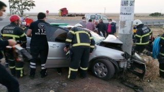 Aksaray’daki Sıkışmalı Kazada Ekipler Zamanla Yarıştı