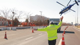 Hava destekli trafik denetimi yapıldı