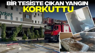 Bir Tesiste Çıkan Yangın Korkuttu