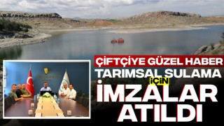 Çiftçiye Güzel Haber: Tarımsal Sulama İçin İmzalar Atıldı