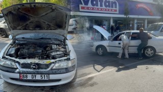 Seyir Halindeki Otomobil Motoru Bir Anda Alev Aldı