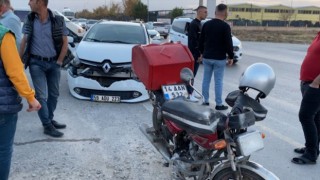 Sokaktan Çıkmak İsteyen Motosikletli Hastanelik Oldu