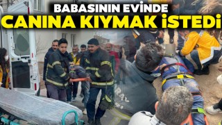 Babasının Evinde Canına Kıymak İstedi