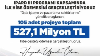 Gıda İşleme Ve Pazarlama Sektörüne Yarım Milyarlık Hibe