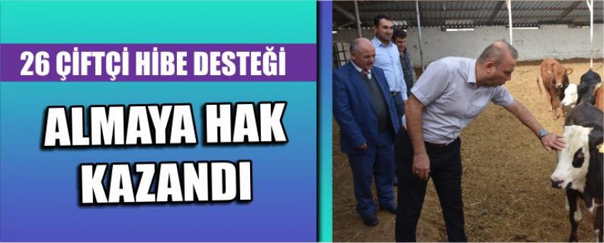 26 Çiftçi Hibe Desteği Almaya Hak Kazandı