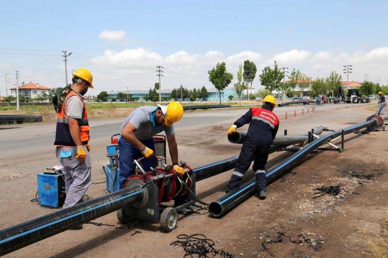 Aksaray Belediyesi, İçme Suyu Ve Kanalizasyon Hattı Çalışmaları Zirveye Çıktı