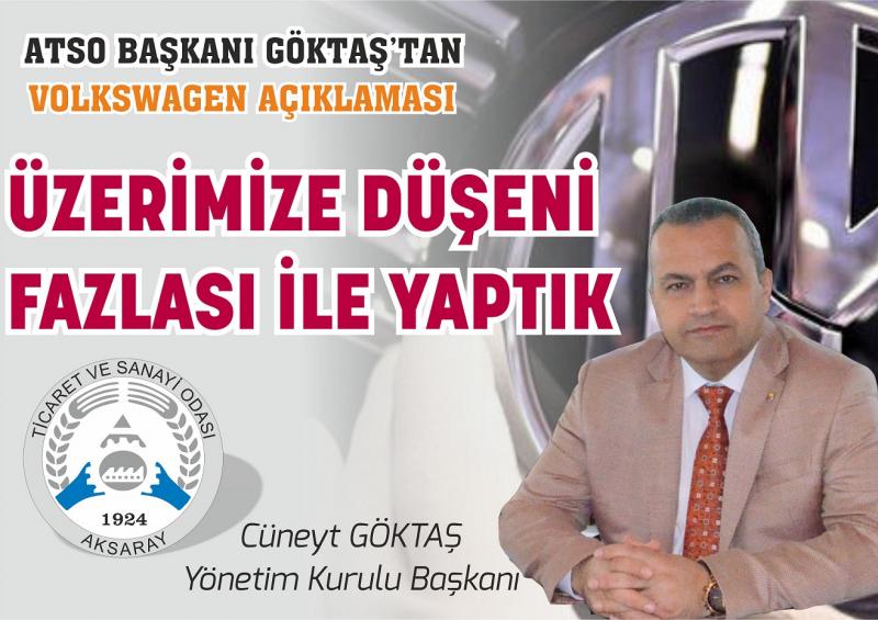 Atso Başkanı Göktaş’ “Üzerimize Düşeni Fazlası İle Yaptık”