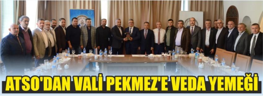 Atso’dan Vali Pekmez’e Veda Yemeği