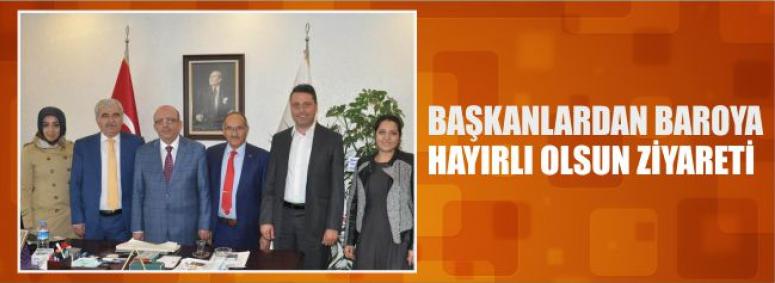 Başkanlardan Baroya Hayırlı Olsun Ziyareti