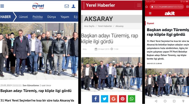 Başkan Adayı Türemiş, Rap Kliple Ulusal Medyada Büyük İlgi Gördü