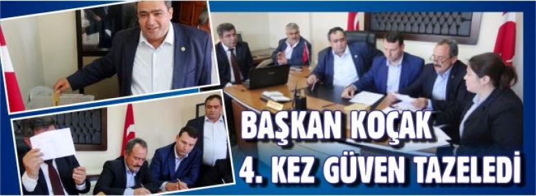 Başkan Koçak 4. Kez Güven Tazeledi