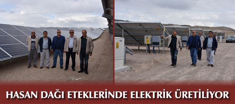 HASAN DAĞI ETEKLERİNDE ELEKTRİK ÜRETİLİYOR