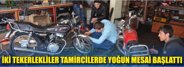 İki Tekerlekliler Tamircilerde Yoğun Mesai Başlattı