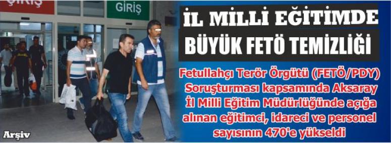 İl Milli Eğitimde Büyük Fetö Temizliği