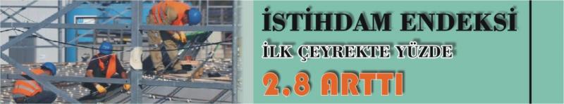  İstihdam Endeksi İlk Çeyrekte Yüzde 2,8 Arttı