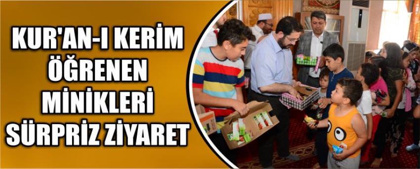 Kur'an-I Kerim Öğrenen Minikleri Sürpriz Ziyaret